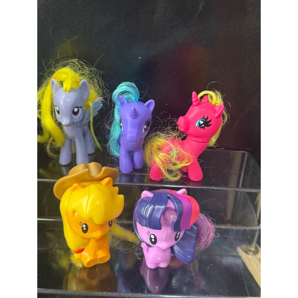 My Little Pony Friendship is Magic Mini Figure‎ Lot of 5 Brushable Hair 3 Inch